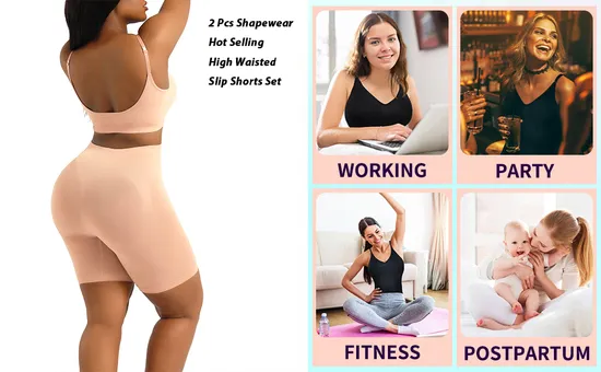 Sous-vêtements de sport sexy pour femmes, sans couture, taille haute, modelant le corps